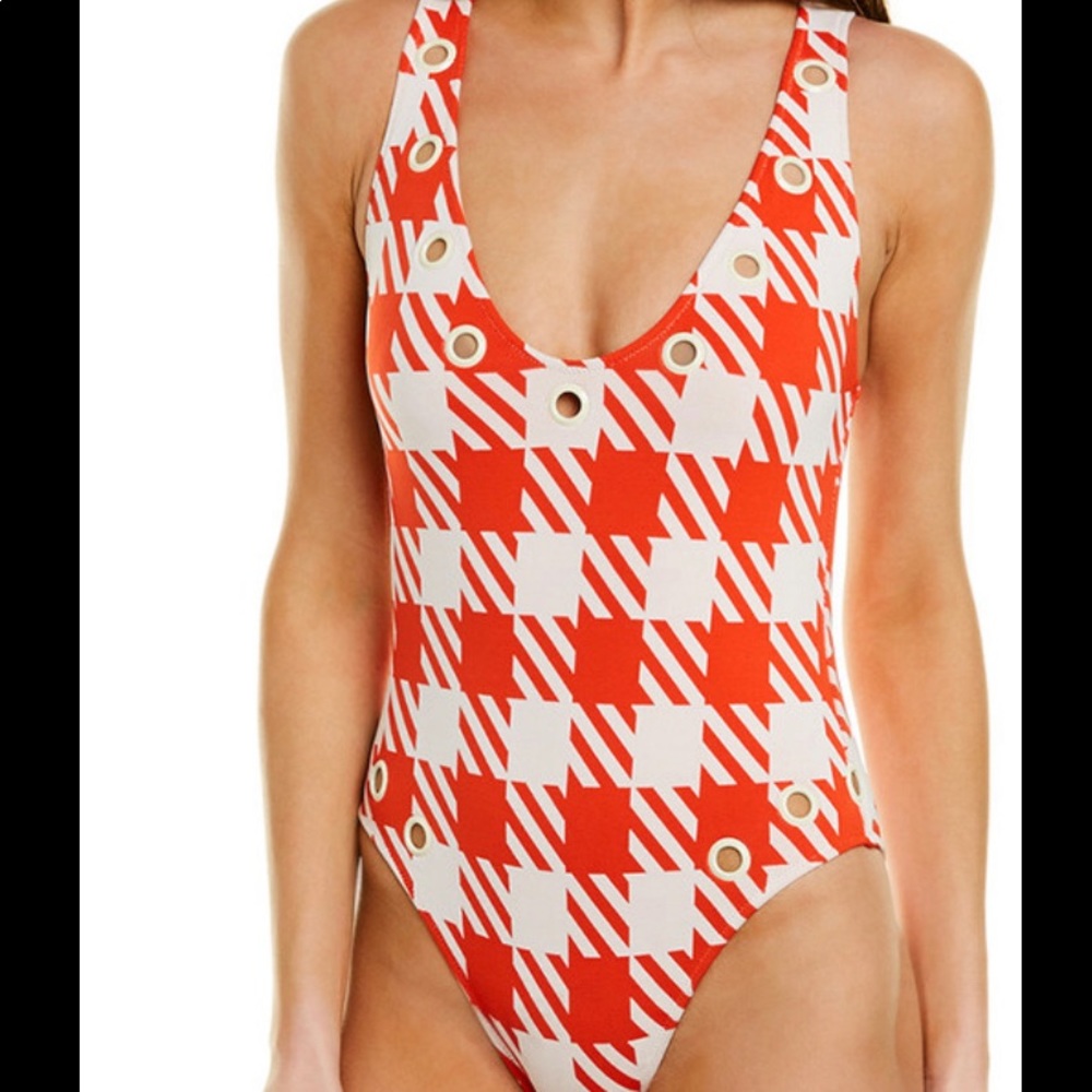 **NEVER WORN, NWT** Solid & Striped Bathing Suit